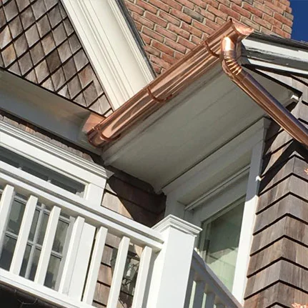 copper gutter installation Floral Park ny